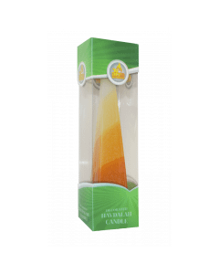Pyramid Shape Havdalah Candle - Orange