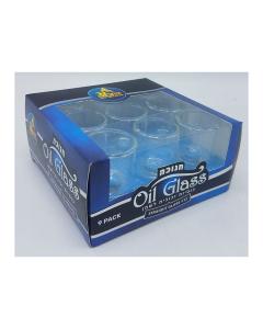 Straight Menorah Glass - Pack of 9 - Size #16