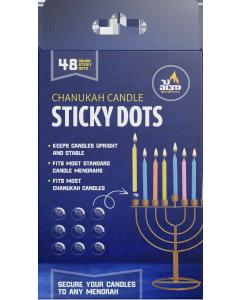 Chanukah Candle Sticky Dots - Small