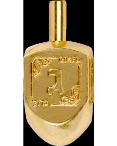 Gold Metallic Dreidel - Medium