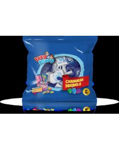 Blue & White Wood Dreidels - Medium - 10 pack