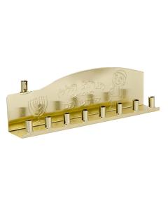 Gold Tin Menorah