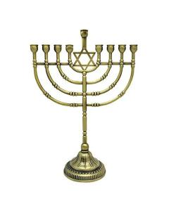9" Traditional Menorah Bronze finish