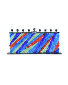Hand Crafted Glass Menorah - Forever Young