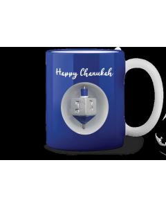 Chanukah Spinning Dreidel Mug