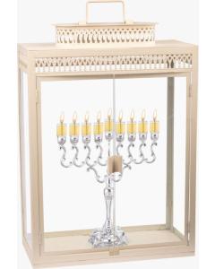 Menorah Glass Display Box Extra Large
