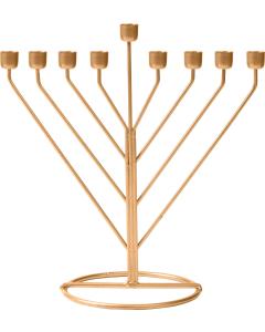 Wireframe Rambam Menorah - Gold