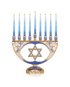 Jeweled Menorah - Star of David