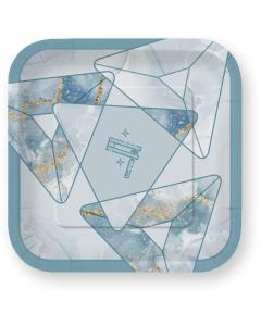 7" Purim Plates - Hamentashen Design - 10/pk