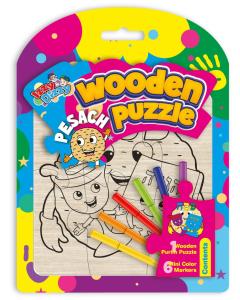 Pesach Wood puzzle - Color in