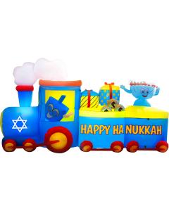 Outdoor Chanukah Blow-up Train