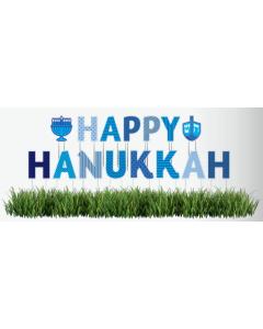 Happy Hanukkah Yard Sign Set