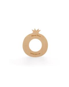 Pomegranate Napkin Ring - Set of 4 (Wood)