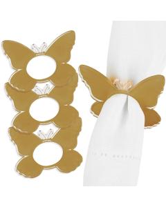 Butterfly Napkin Rings - Gold
