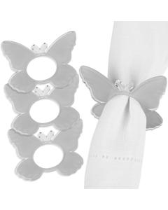 Butterfly Napkin Rings - Silver