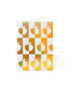 New Year Pack of 5 Cards - Foil Apples
