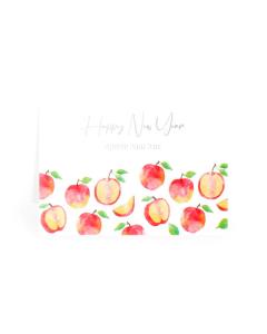 New Year Pack of 5 Cards - Apples