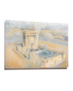 Bais Hamikdash Of Gray & Gold Painting