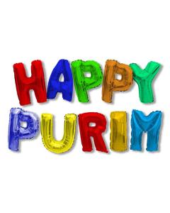 Happy Purim Balloon Bunting
