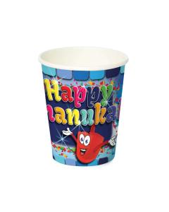 Chanukah Paper Cups - 9 oz - Fun Theme