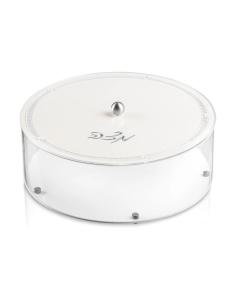 Hemstitch Matzah Box - Silver