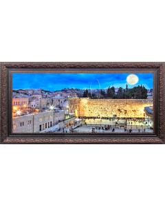 Kotel Night, Moon, 20" x 40" - Frame