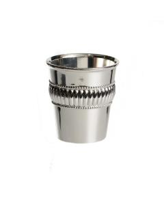 Silver Plated 2 Small Kiddush Cup 2.9 oz