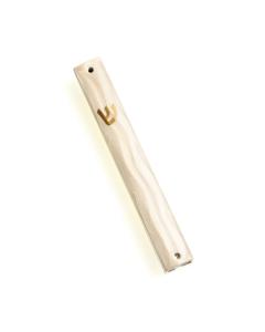 White Enamel Mezuzah - 5.9" Tall
