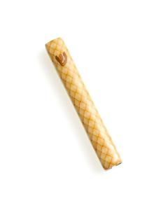 Gold Diamonds Mezuzah - 5.9" Tall