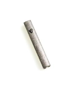 Metal / Enamel Silver Mezuzah - 4.7" Tall