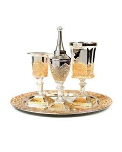 Silver and Gold Plated Filigree Havdalah Set