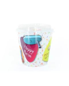 Purim Plastic Cup Container