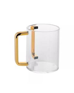 Lucite Washing Cup with Gold-Toned Handles