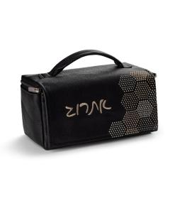 Hexagon Dot Border Leather Esrog Bag