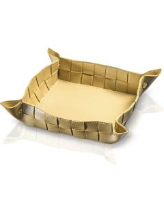 Woven Leather Napkin Holder