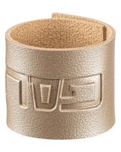 Pesach Leather Napkin Wraps - Gold