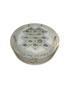 Lucite 3 Tier Seder Keara-Yona Weinreb Art Design