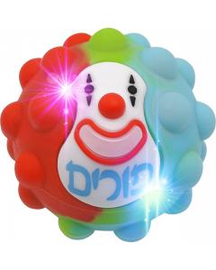Purim LED Pop-It Clown Ball
