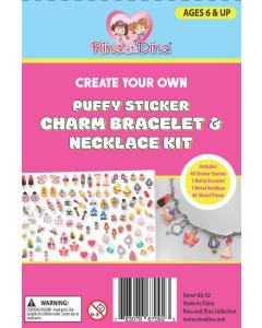 Create Your Own Puffy Sticker Charm Bracelet and Necklace