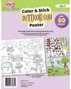 Color and Stick Outdoor Fun Poster