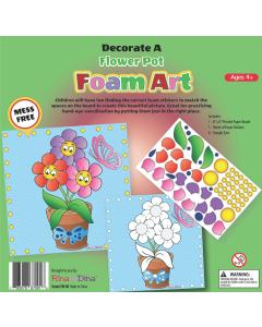 Decorate a Flower Pot with Foam Art