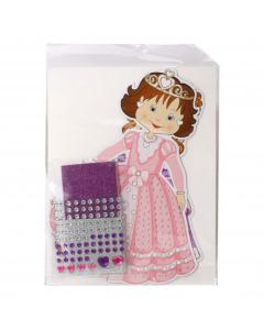 Rina and Dina Dolls w/ Mosaic Glittery Squares & Gems