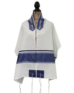 Tallis Viscose  Light Blue Applique