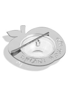 Floating Apple Honey Dish (Silver)