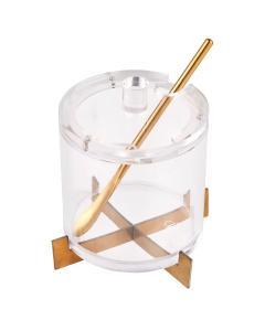 MetaLucite Honey Dish - Gold