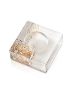 Personal Painted Gold Honey Dish