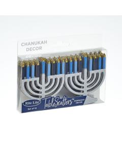 Chanukah Tablescatters, 12 Menorahs