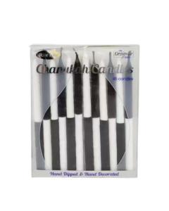 Decor Candles, Two-Tone Black & White