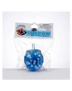 Squish Dreidel TM Filled With Blue And White Gel Beads