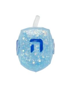 Squish Dreidel™ Filled with Iridescent Glitter